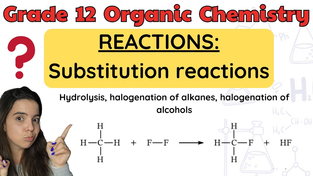 Substitution reactions Organic Chemistry Reactions - YouTube