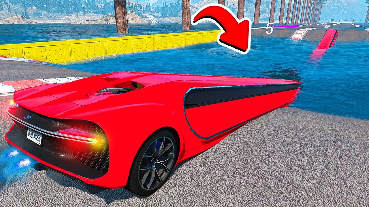 СМОЖЕТ ЛИ БУГАТТИ ЧИРОН ЛИМУЗИН ПРОЕХАТЬ ГЛУБОКУЮ ЯМУ С ВОДОЙ В ГТА 5 ...