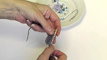 Adding Crystals or Beads Using The Slip Stich Method
