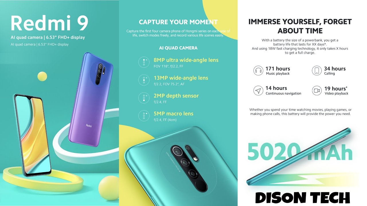 Redmi 9 price & spec's