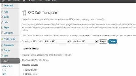 SEO Data Transporter Tutorial