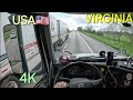Truck driver usa pov  volvo truck  virginia 4k