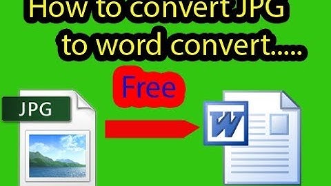 How to convert JPG to word convert --Bangla Tutorial