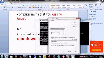Shutdown restart other computers on your network wi fi