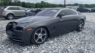 Copart Walk Around + CHEAP Rolls Royce Wraith!