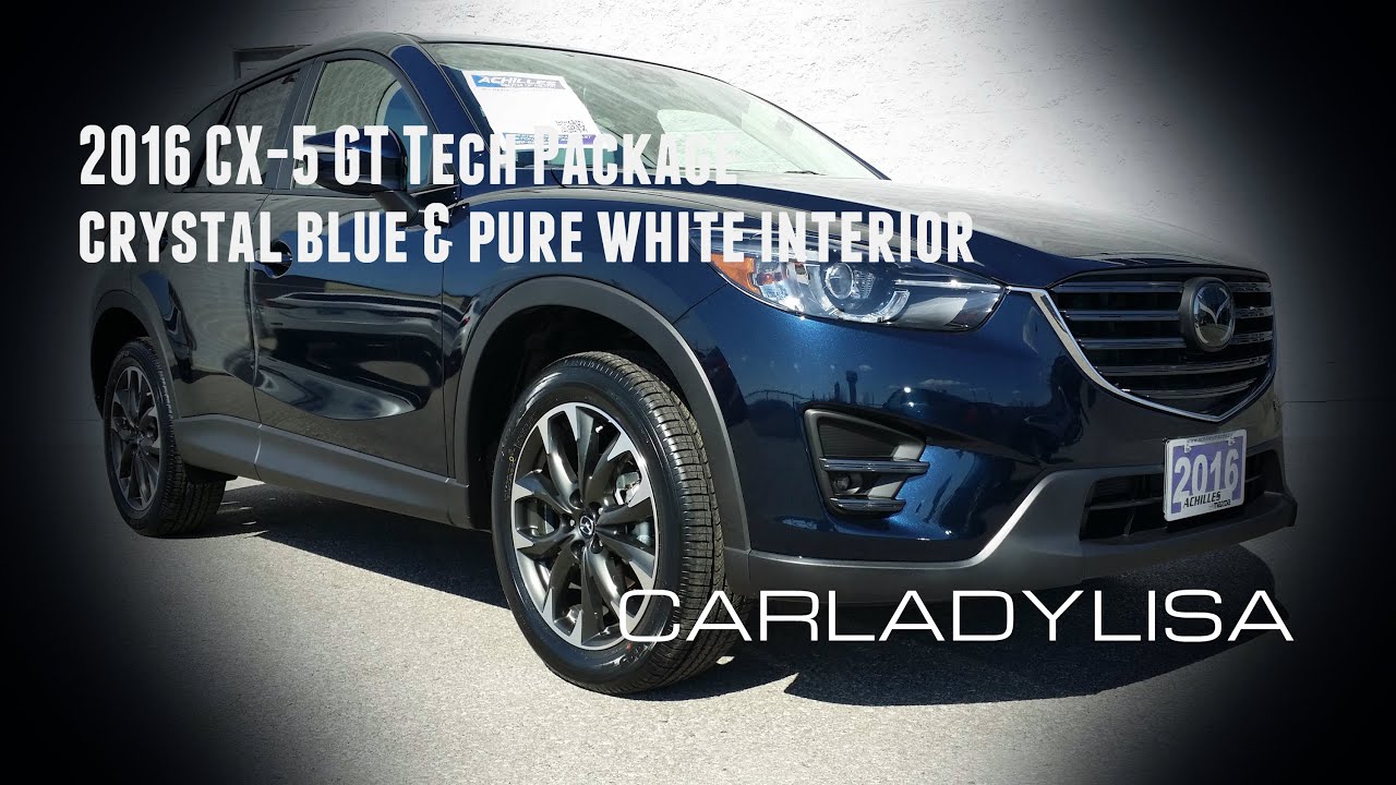 2016 Mazda Cx 5 Gt Tech In Crystal Blue White Interior