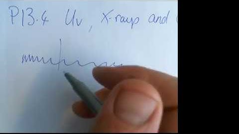 P13 4 UV waves, X rays, and gamma rays