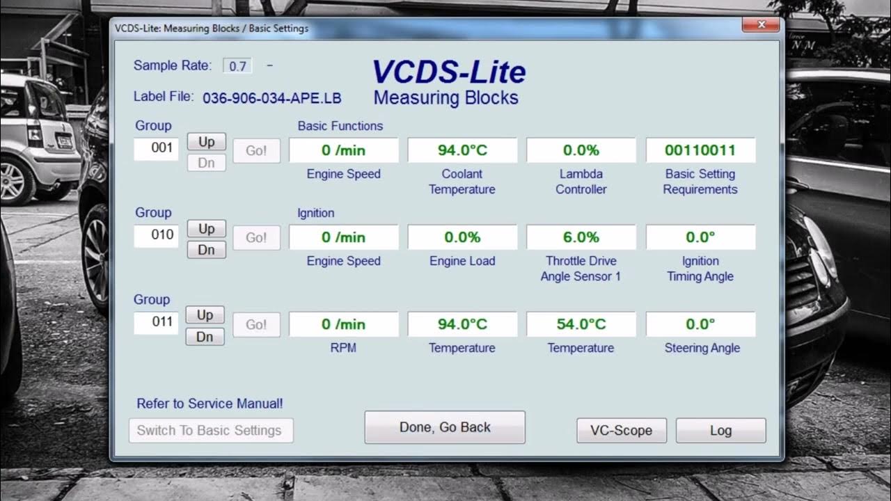 VCDS Lite Engine Measuring Blocks VW Polo YouTube