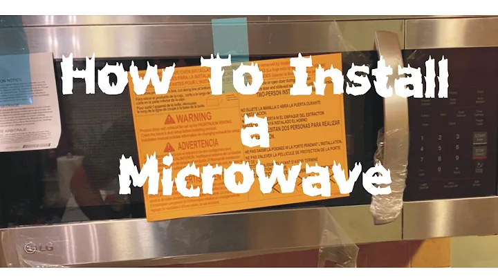 How To Install A Microwave Over The Range - LG Microwave