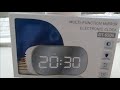 Gambar Jam Meja Digital Alarm LED Mirror Clock - Putih-Putih dari Souvenia Center 11 Tokopedia