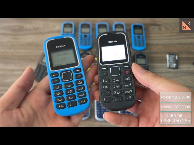Nokia 1280 & 1202 Chính Hãng. Cách phân biệt điện với điện thoại tàu. LH: 0985.150.255