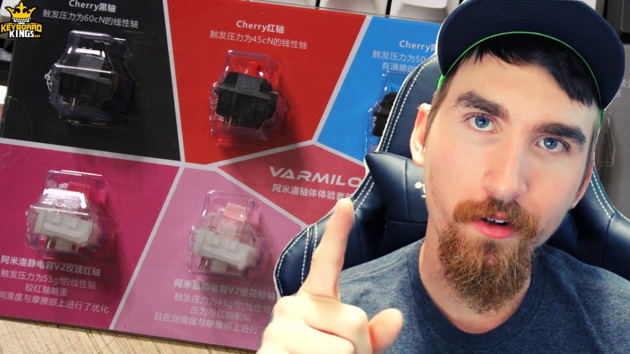 Varmilo EC Switches V2 vs Cherry MX Switches Click Test YouTube
