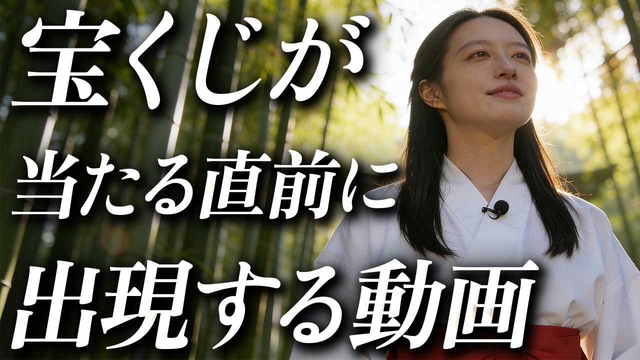 【5秒以内に見れた人のみ】宝くじの当選確率が激変します【引き寄せ/金運音源】