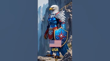 Countries as warrior part-1.            #aifusion #midjourney #shorts