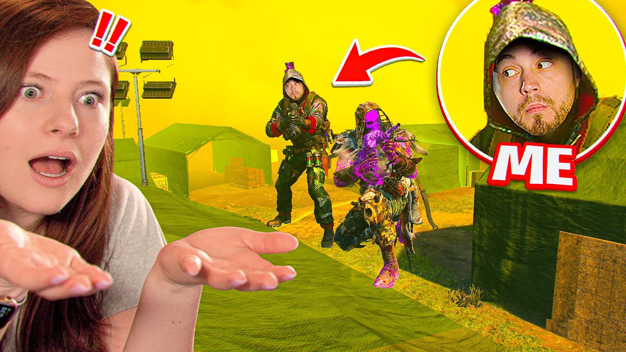 Sneaking into My Girlfriend's Warzone Match!