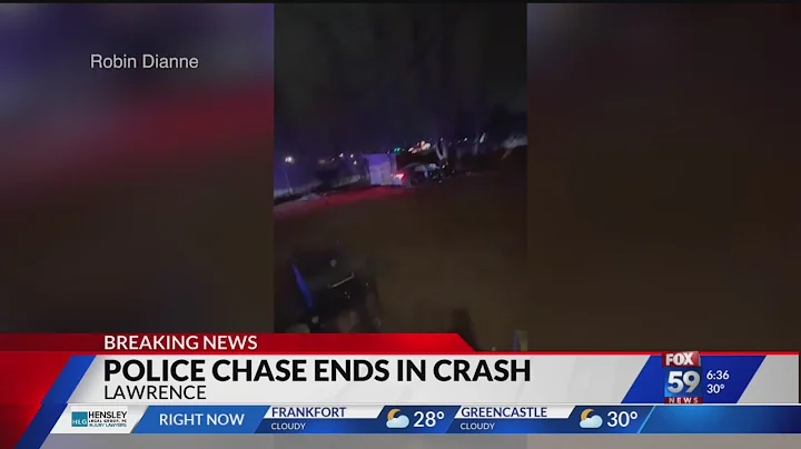 Police chase ends in crash in Lawrence