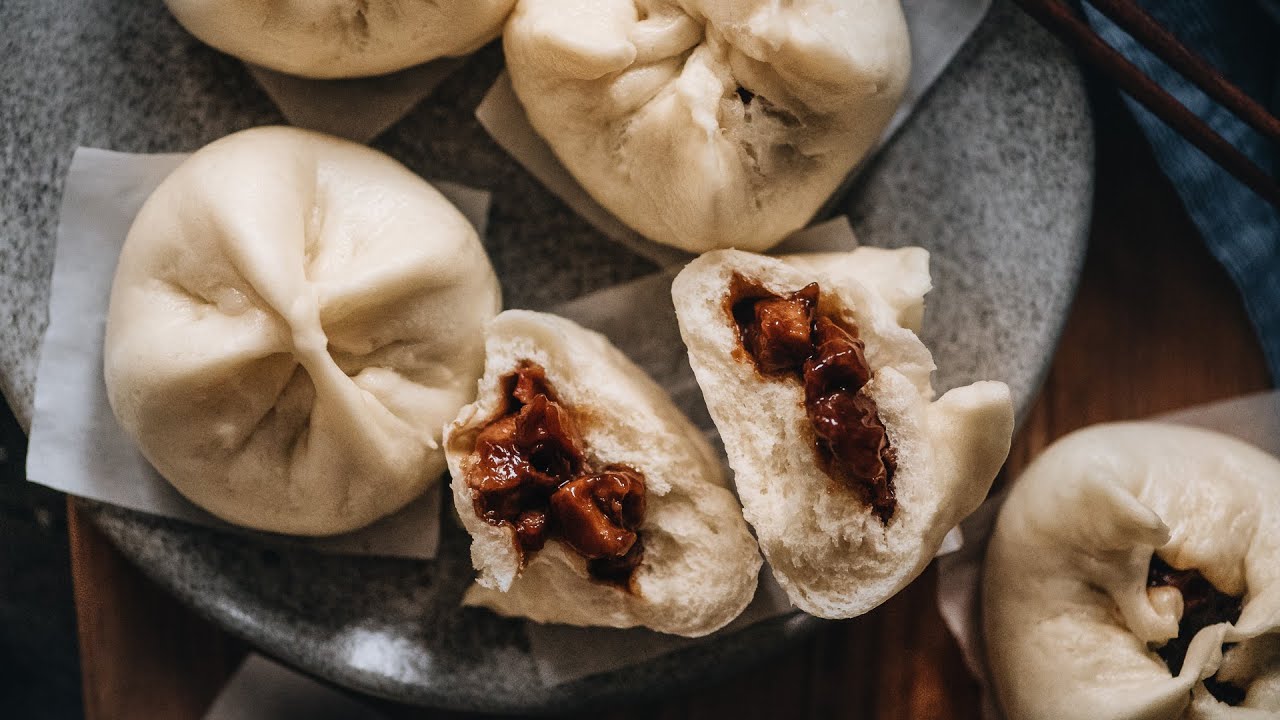 How to Make Char Siu Bao (recipe) 叉烧包 Chinese Steamed BBQ Pork Buns | Omnivore