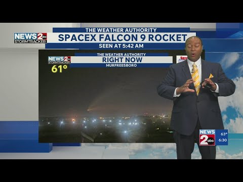 SpaceX Falcon 9 rocket launch spotted over TN