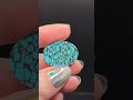 Turquoise #8 Top Hubei spider 17cts available #turquoisecabochons #turquoisestone #turquoise ✈️