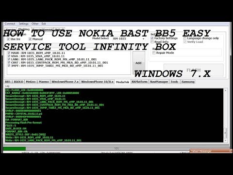 How To Use Nokia Bast Infinity Box Windows 7.X