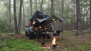 UNEXPECTED We Found Amazing Camping Spot/ HEAVY FOG Hit the Our Home/ Relaxing, Bronco Life OffGrid