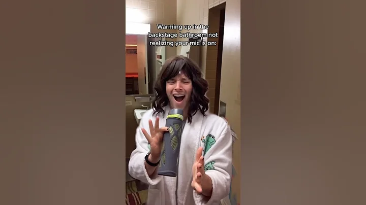 warming up backstage not realizing your mic is on 🫢 #theatre #actor #backstage #pov #musical