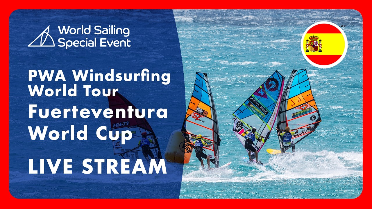 ⁣LIVE: 23 July  🎥 Slalom-X - PWA Windsurfing World Tour - Fuerteventura World Cup