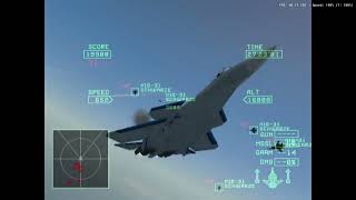 Ace Combat Zero : Mission SP The Gauntlet Gameplay