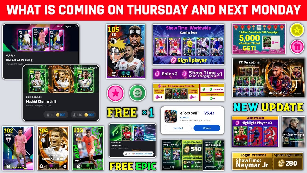 eFootball 2026 New Update!! What Is Coming On Tomorrow & Monday In eFootball 🤩 Free Epic & Free Coin