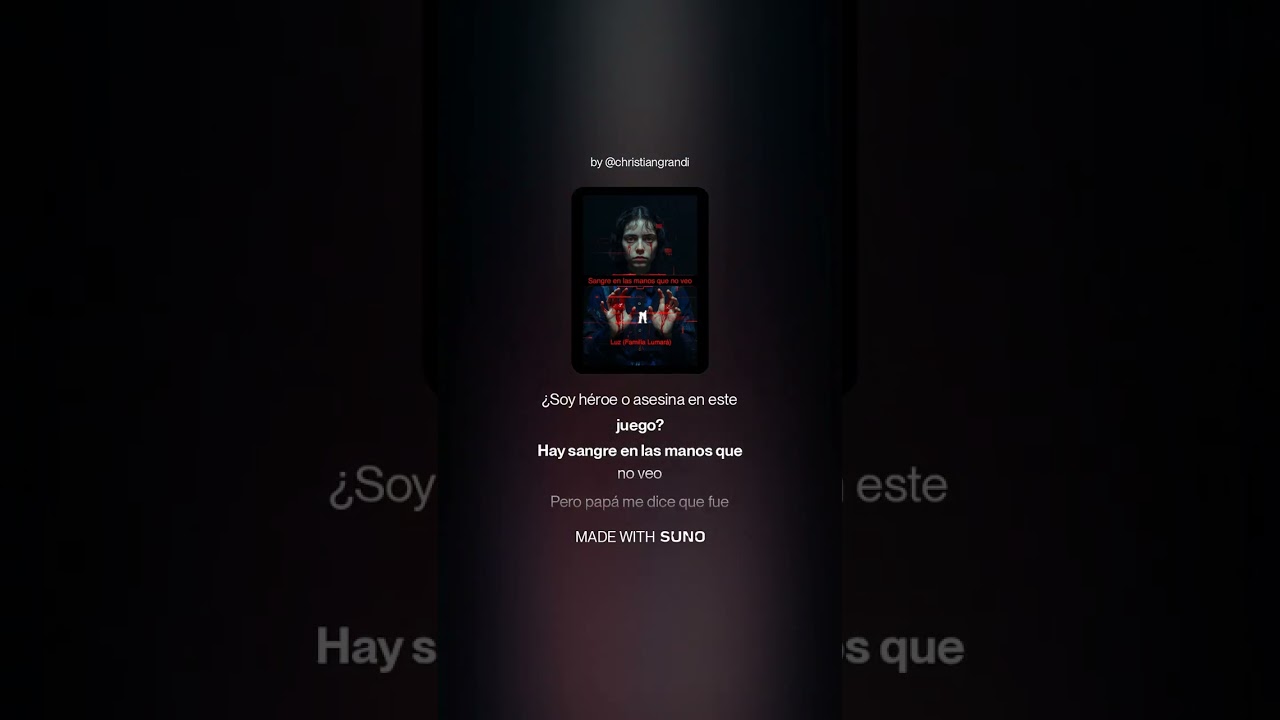 SANGRE EN LAS MANOS QUE NO VEO - Luz - Claude