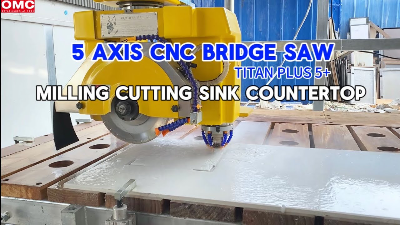 5 Axis CNC Bridge Saw Milling Cutting Sink Countertop|Stone Machinery(Hot Selling)