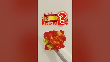 What color do mixed flags make? #asmrslime #art #asmr #satisfying #colormixing