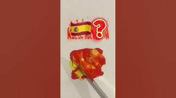 What color do mixed flags make? #asmrslime #art #asmr #satisfying #colormixing