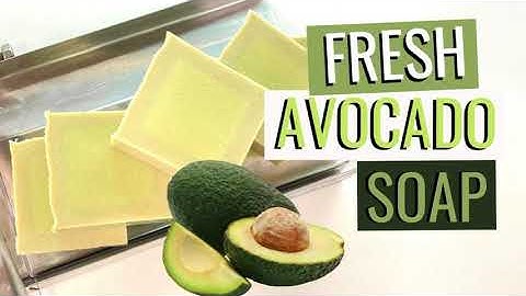 How To Make Fresh Avocado Soap | Simple Avocado Soap Making At Home