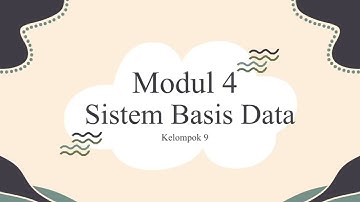 Tugas Praktikum Basis Data Kelompok 9 Modul 3, 4 & 5