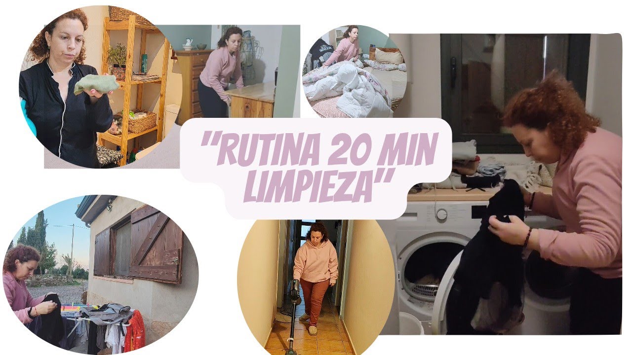 Limpia conmigo en 20 MINUTOS 👨‍👩‍👧‍👦SATISFYING CLEANING: Familia Numerosa - Estilo Clean Vlog ⏱️