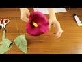 Crepe paper flowers easy. Calla lily. Crepe paper flower. Calla lily bouquet. Paper craft