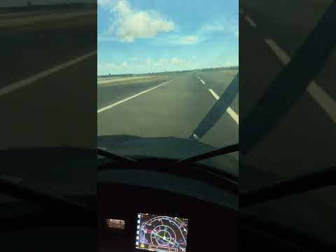посадка самолёта с