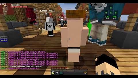 Kill aura + bhop hacker #360