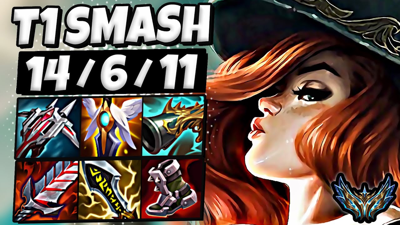 T1 Smash Miss Fortune vs Aphelios [ ADC ] Patch 25.18 Korea Challenger