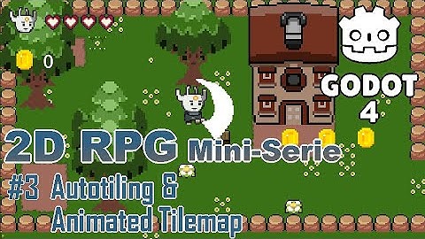 Godot 4 2D RPG mini-serie | 3 | Animated tilemap and autotiling