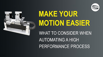 Automating a process that requires part handling or tool positioning motion?