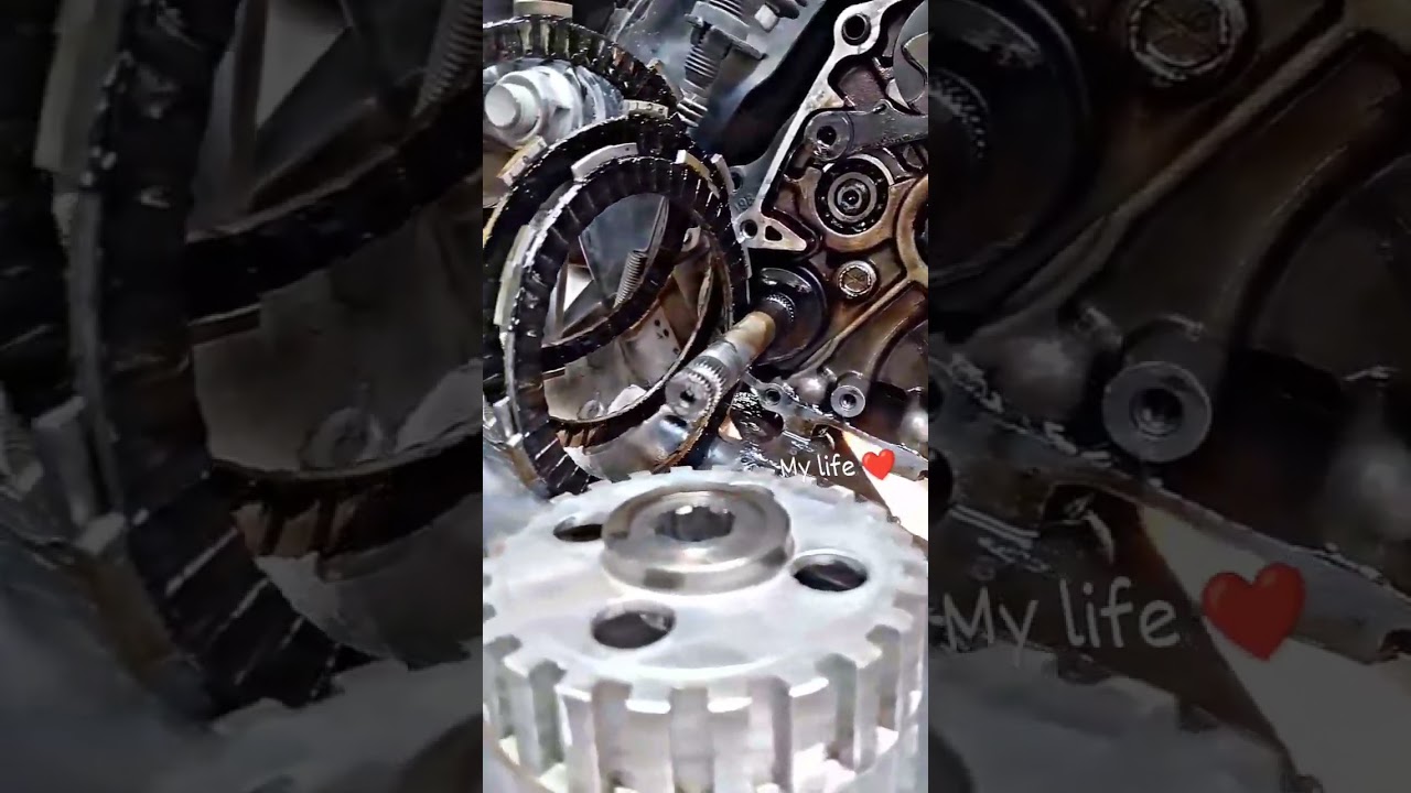Hero splendor plus+ half engine and clutch plate service 