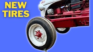 Installing New Front Tires on my 1952 Ford 8N Tractor with Basic Tools