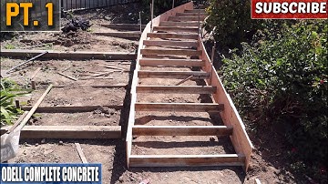 Perfect Curved Concrete Hillside Staircase (Part 1)