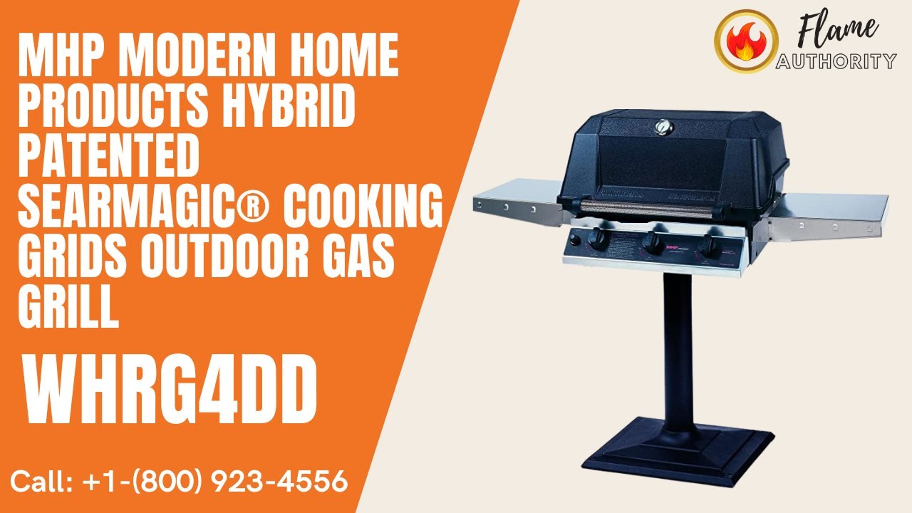 MHP Modern Home Products Hybrid Patented SearMagic® Cooking Grids Outdoor  Gas Grill - WHRG4DD - YouTube