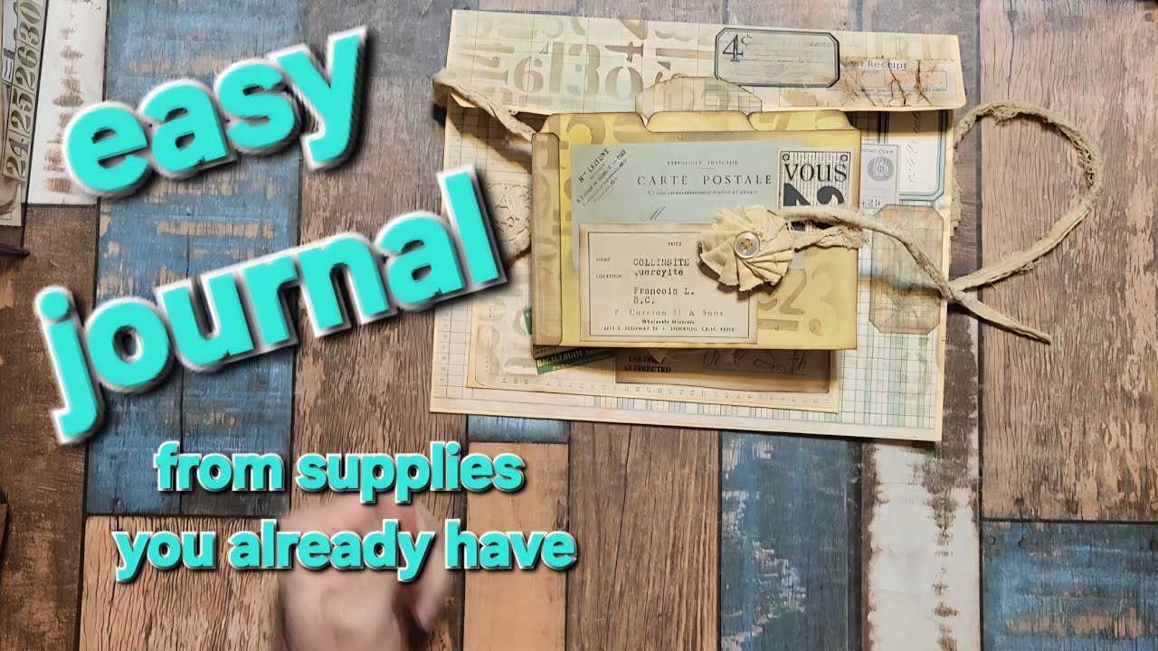 #massmakemarch Quick & easy journal from index cards #craftwithme 