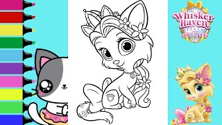 Coloring Disney Princess Palace Pets Summer and Muffin Coloring Book Pages | Sprinkled Donuts JR