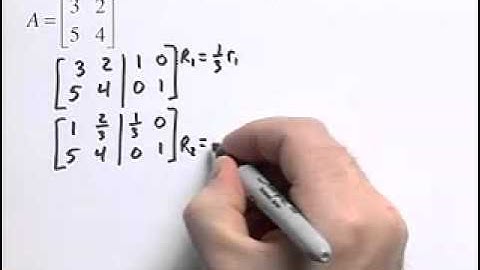 How to Find the Inverse of a Non Singular Matrix