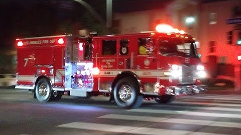 LAFD Engine 7 Responding (Q and Yelp Usage)